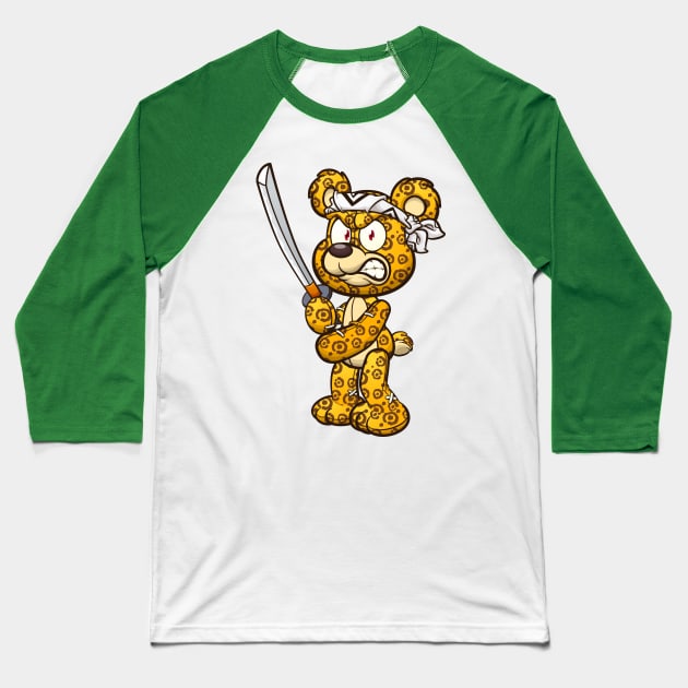 Jaguar Bear Baseball T-Shirt by memoangeles